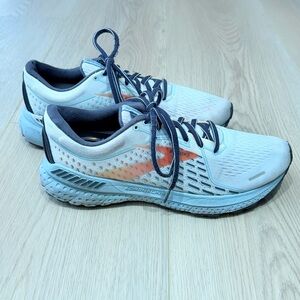 Brooks Adrenaline GTS 21 women's running shoes White/Alloy/Light Blue Size 9